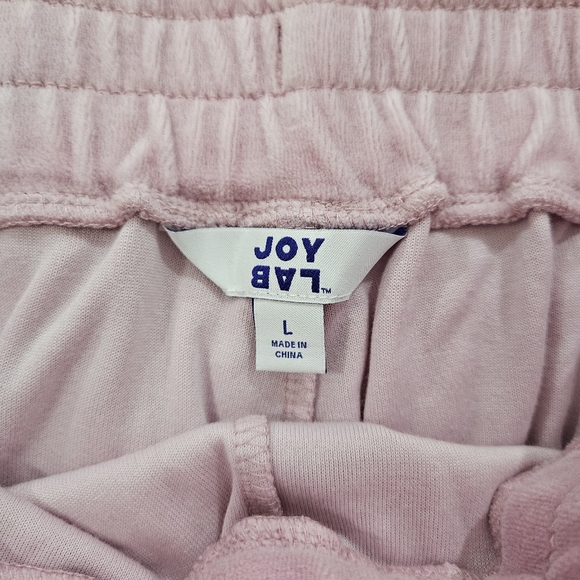 JoyLab Extra-Long Length High Rise Wide Leg Legging/Pants in Pink Velour Size L - Picture 3 of 6